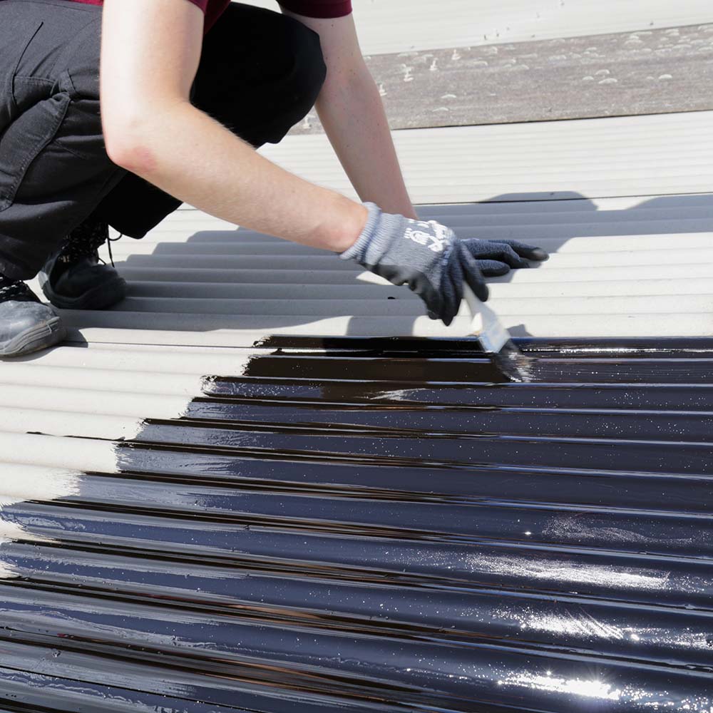 Bitumen Roof Top Coating – Rizistal RF760 – Rizistal Brush Or Roller For Roof Coating