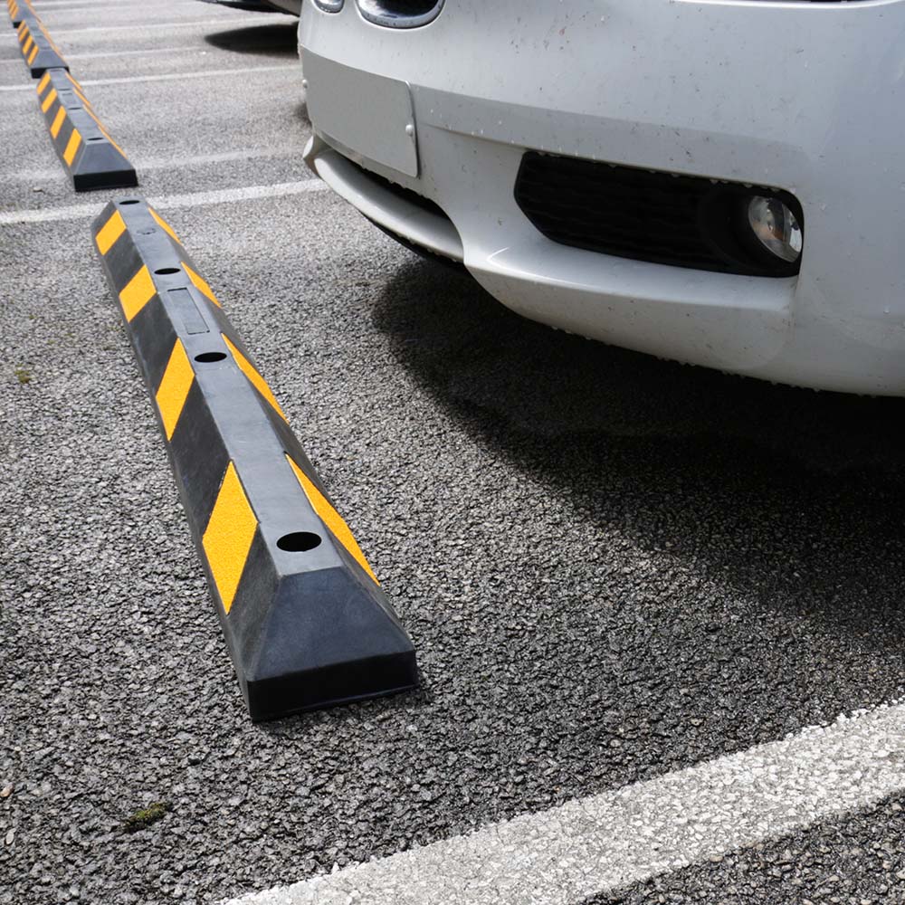 Rubber Wheel Stop Parking Bumpers - Rizistal PR980 | Rizistal